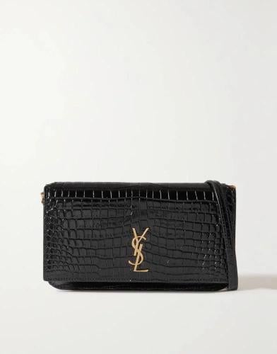 Sanloran bag in black crocodile leather with all accessories