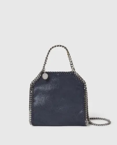 Stella McCartney bag size Tiny blue with silver chain