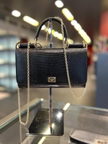 DG bag black with iguana leather immediate delivery with all accessories