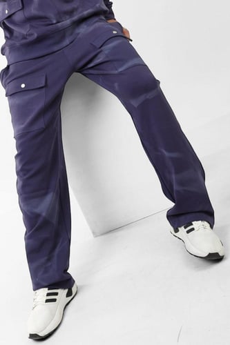 بنطلون أزرق غامق شتوي - رجالي