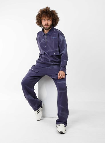 طقم شتوي أزرق غامق بولو - رجالي