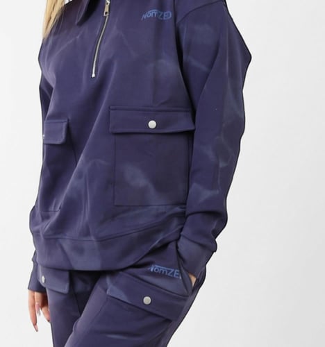 طقم شتوي أزرق غامق بولو- نسائي