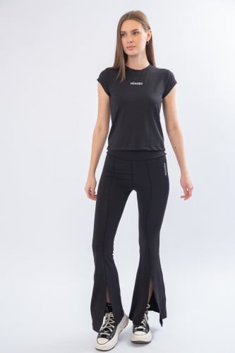 طقم ليقنز نسائي أسود