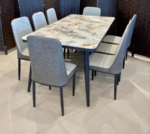 سفرة طعام صيني رخام ٨ كرسي