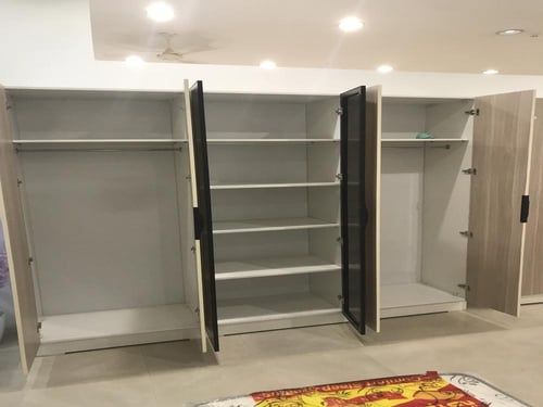 دولاب ملابس ٦ درفه خشب تايلاندى ضد التقشير مع ٢ در...