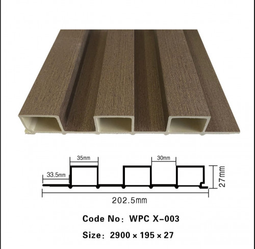 بديل خشب مضلع 20سم WPC X-003