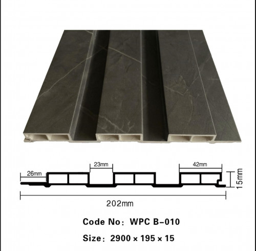بديل خشب مضلع 20سم WPC B-010