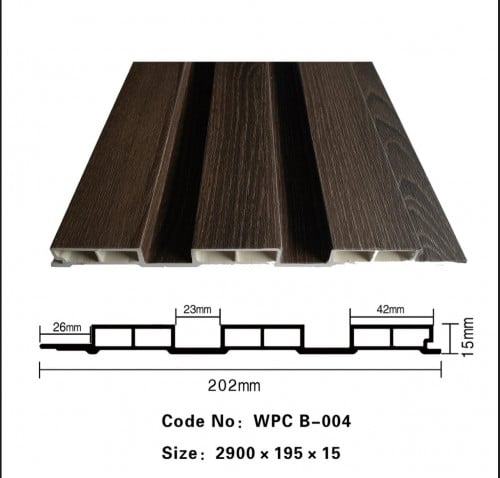 بديل خشب مضلع 20سم WPC B-004