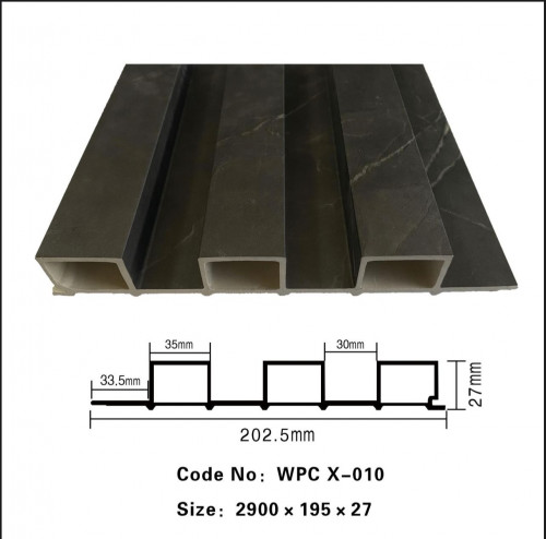 بديل خشب مضلع 20سم WPC X-010