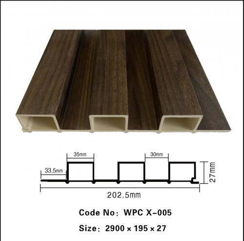 بديل خشب مضلع 20سم WPC X-005