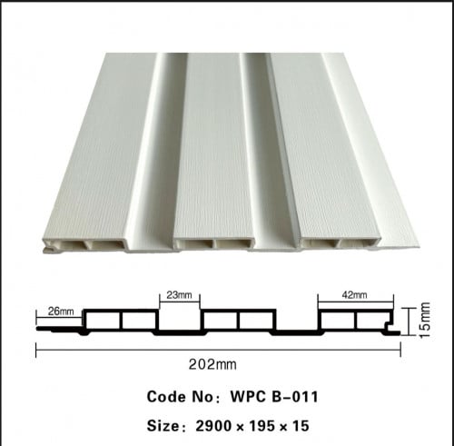 بديل خشب مضلع 20سم WPC B-011