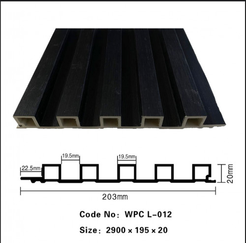 بديل خشب مضلع 20سم WPC L-012