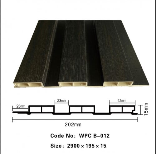 بديل خشب مضلع 20سم WPC B-012