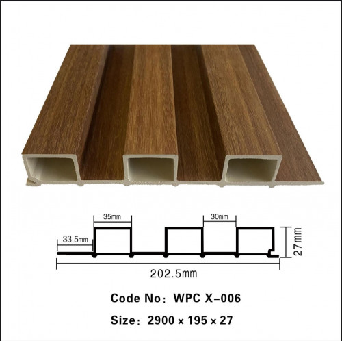 بديل خشب مضلع 20سم WPC X-006