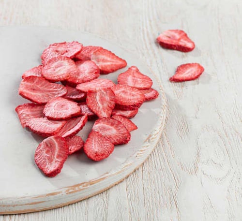 شرائح فراولة مجففة بالتبريد20g