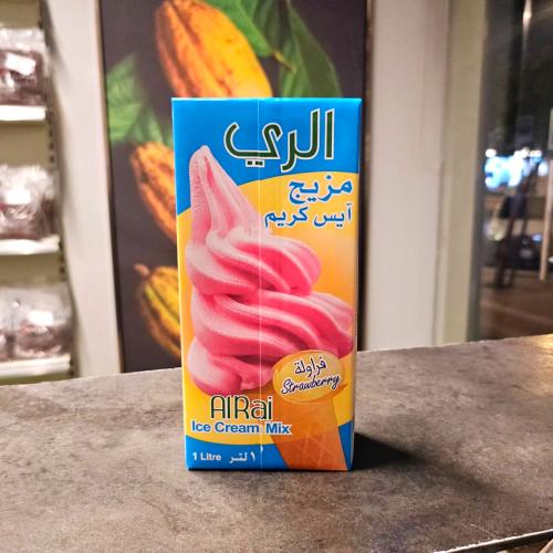 مزيج آيس كريم (فراولة) الري 1لتر