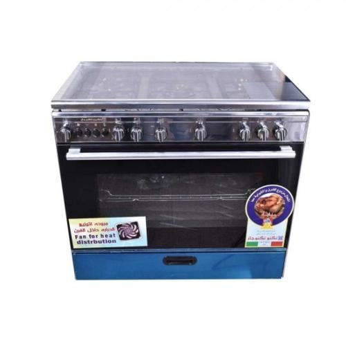 فرن تكنو جاز - 5 عيون - 90*60 سم
