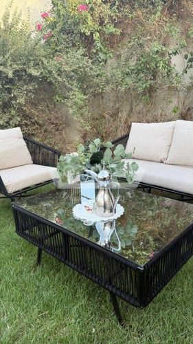 طقم كنب ريفييرا الخارجي 7 افراد بيج