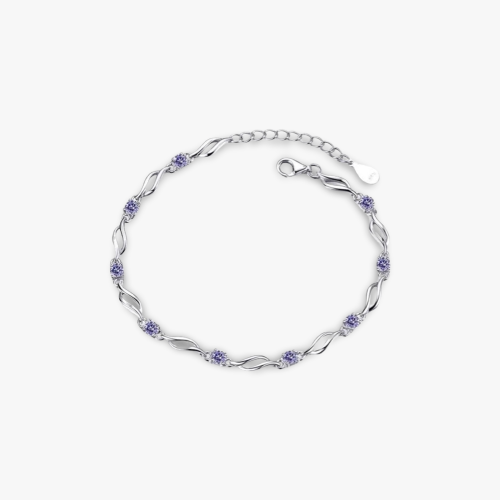 اسوارة كريستال بلون أرجواني