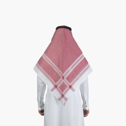 شماغ البسام بريز أحمر غامق