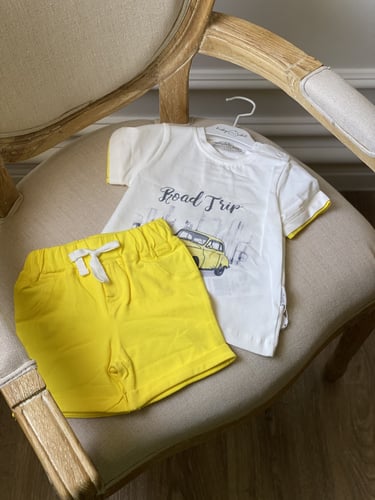 بدلة أطفال اولاد شورت صيفيه تبدء من 3 شهور