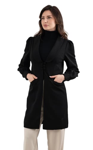 لاب كوت نسائي اسود هايلو بلاك | لورا كلانس