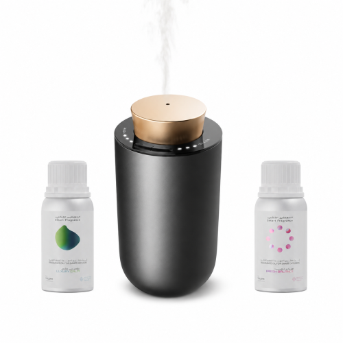 بوكس تعطير المنزل الذكي جهاز تعطير و2 زيوت عطرية مجانا - Smart Home Diffuser Set with 2 Fragrance Oils