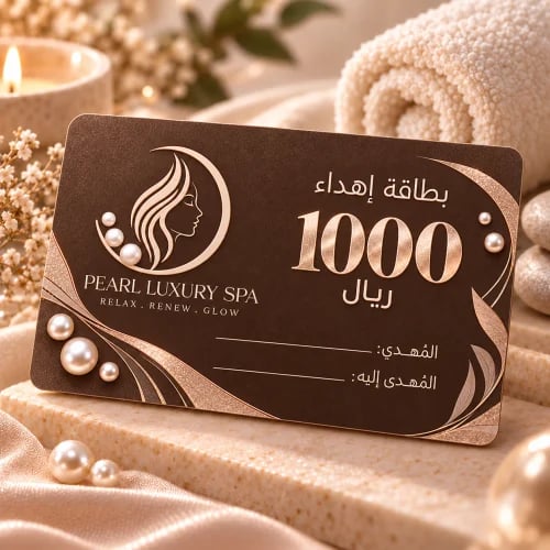 بطاقة إهداء بقيمة 1000 ريال