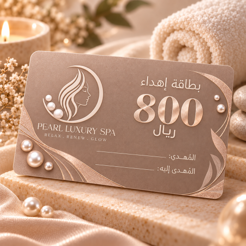 بطاقة إهداء بقيمة 800 ريال