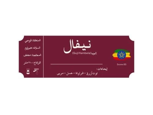 نيفال | قهوة إثيوبيا قوجي هامبيلا المختصة 250g – ن...