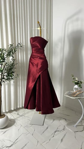 فستان ناعم قما ستان واقف