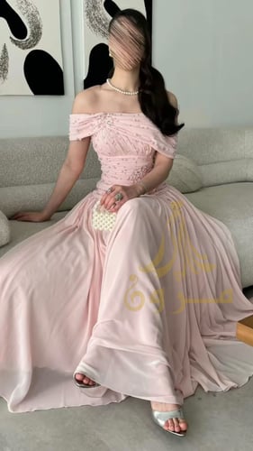 فستان سهره مرصع بالؤلؤ