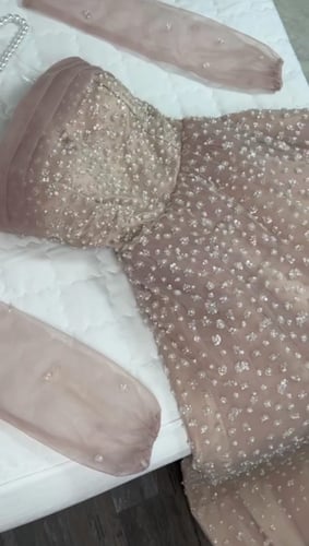 فستان سهره مطرز فخم