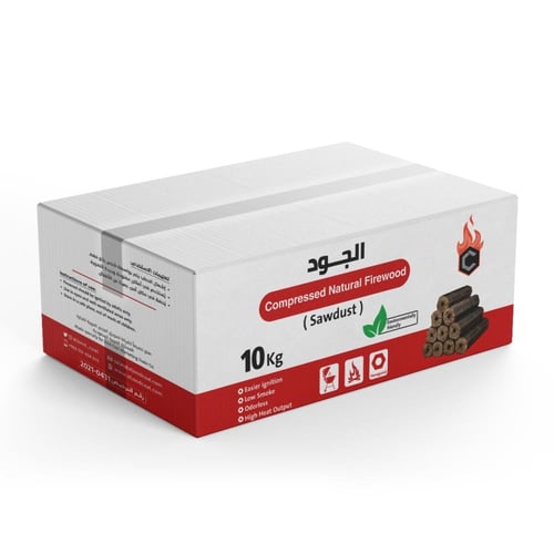 حطب طبيعي مضغوط (سودس) 10 كيلو