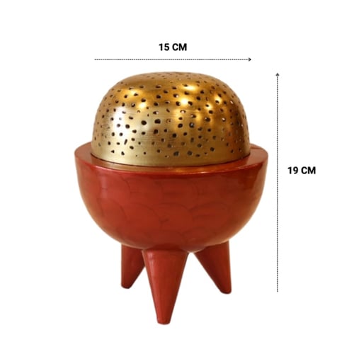 مبخرة كلاسي صغير أحمر