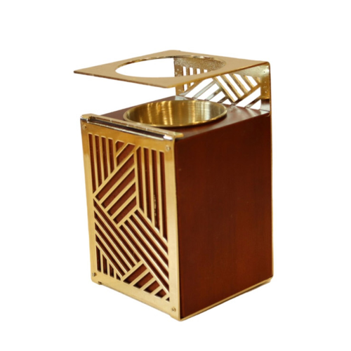 مبخرة نمق بنقش خطوط ذهبي