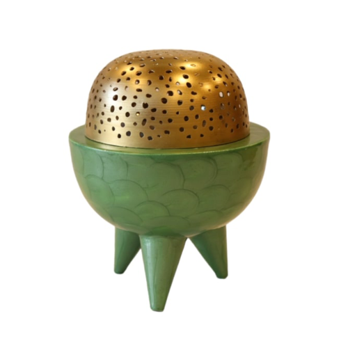 مبخرة كلاسي صغير أخضر