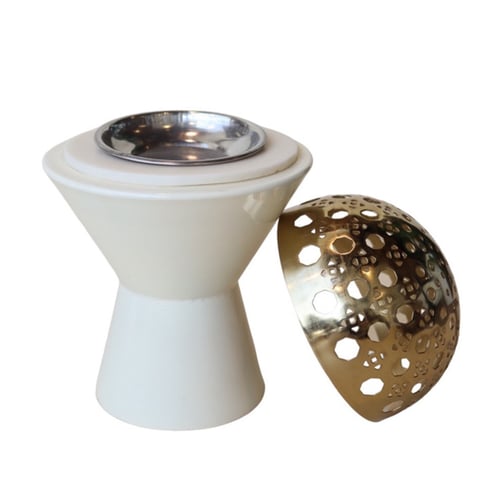 مبخرة راتان كاب أبيض