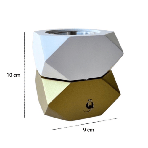 مبخرة أزهى أبيض وذهبي