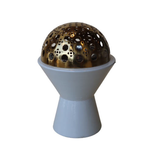 مبخرة راتان كاب رمادي