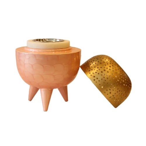 مبخرة كلاسي وسط وردي