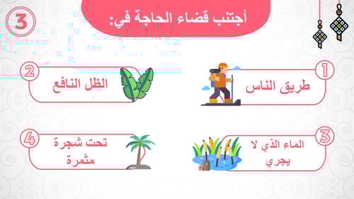 دراسات إسلامية ثالث ابتدائي-الفصل الدراسي الأول