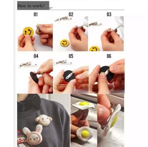 دبوس بروش حديد ( 90 حبه )