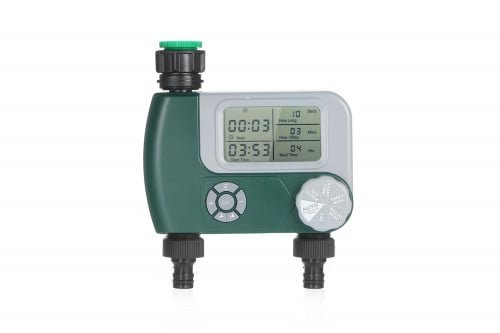 تايمر مؤقت بخطين لري وسقي المزروعات يعمل بالبطاريا...