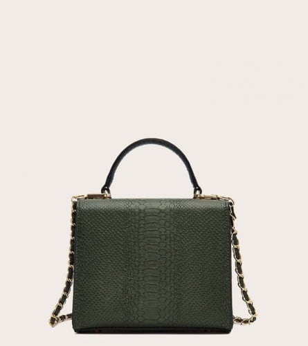 شنطة مربعة / زيتي