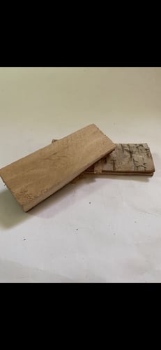 قطعتين خشب طبيعي طول 11سم