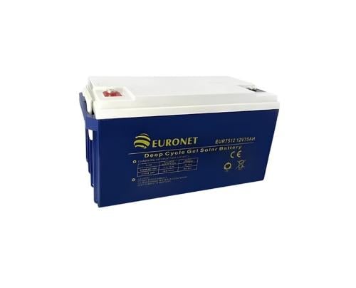 بطارية تايواني جل شحن عميق 75 أمبير 12 فولت