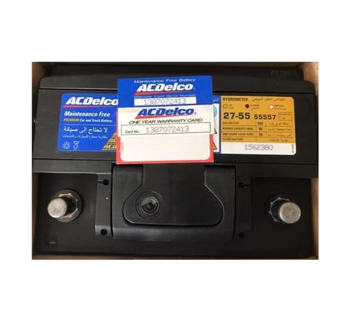 بطارية اي سي ديلكو 55 امبير سعودي ضمان سنة AC DELC...