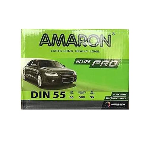 بطارية امارون 55 امبير ضمان سنة هندي AMARON DIN55...