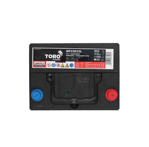 بطارية تورو 60 امبير ماليزي TORO 60 Ah 12V CCA 450...